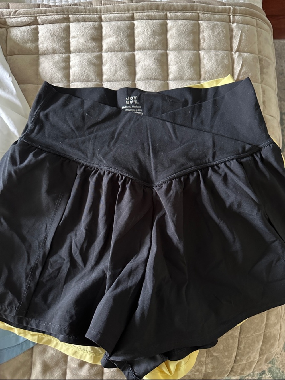 Joy Lab Assorted Active Shorts - Pink, Yellow, Blue, White, Black. Like new. - Picture 3 of 7